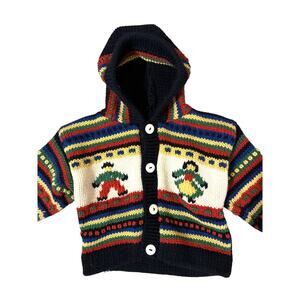 Handknit Sweater Size 18 months Thick & Soft & Stretchy Excellent Condition